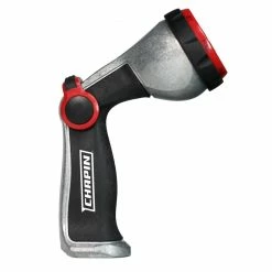Chapin 4620 Professional Heavy-Duty Galvanized Steel 7-Way Spray Nozzle With Ergonomic Rubber Grip and Thumb Control