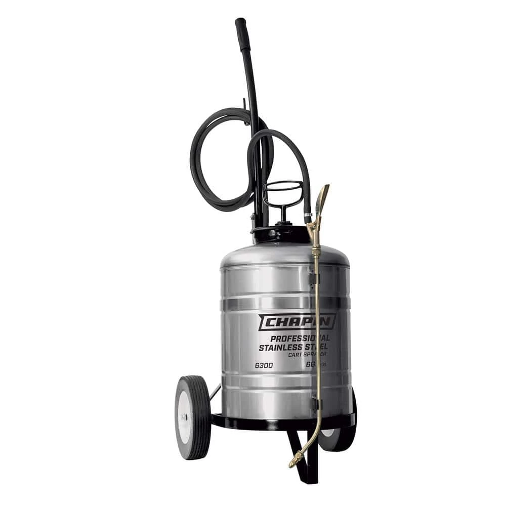 Chapin 6 Gal. Industrial Stainless Steel Cart Sprayer