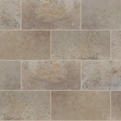 MSI Take Home Tile Sample - Mediterranean Walnut 6 in. x 6 in. Brown Chiseled Travertine Paver Tile (0.25 sq. ft.)