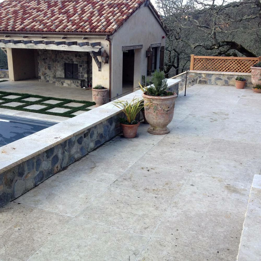 MSI Take Home Tile Sample - Mediterranean Walnut Pattern 6 in. x 6 in. Tumbled Travertine Paver Tile (0.25 sq. ft.) - Image 2