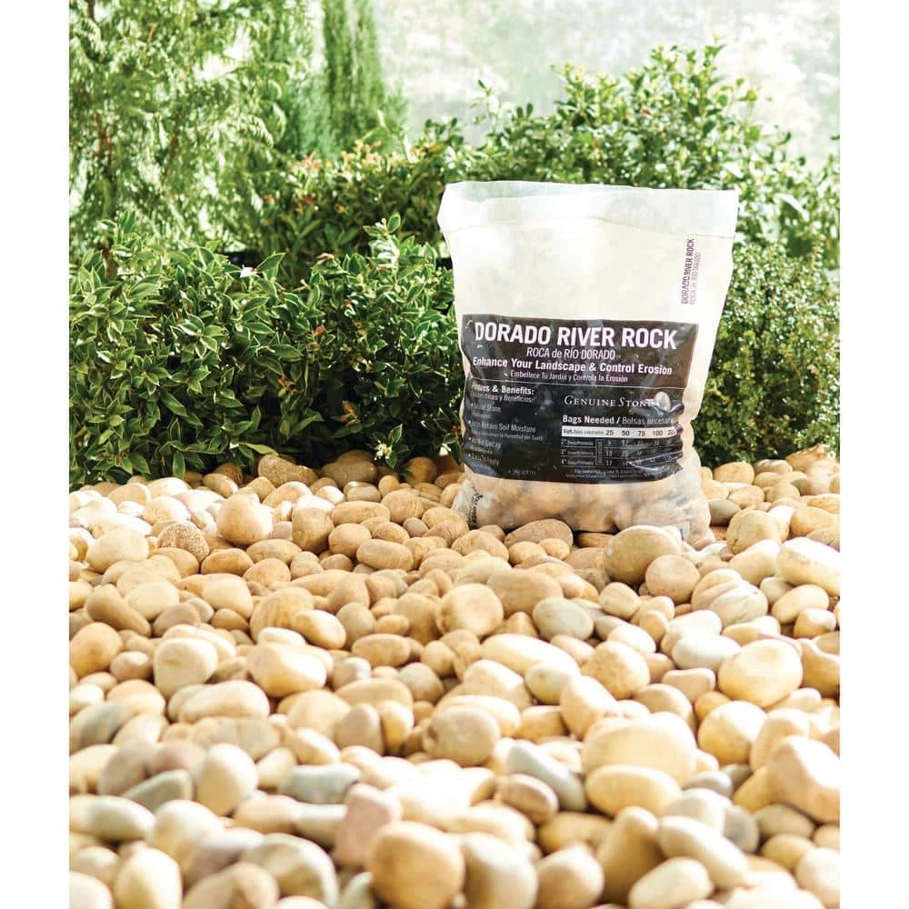 MSI Dorado 0.4 cu. ft. 1 in. to 2 in. Yellow Beach Pebbles 30 lbs. Bag - Image 5