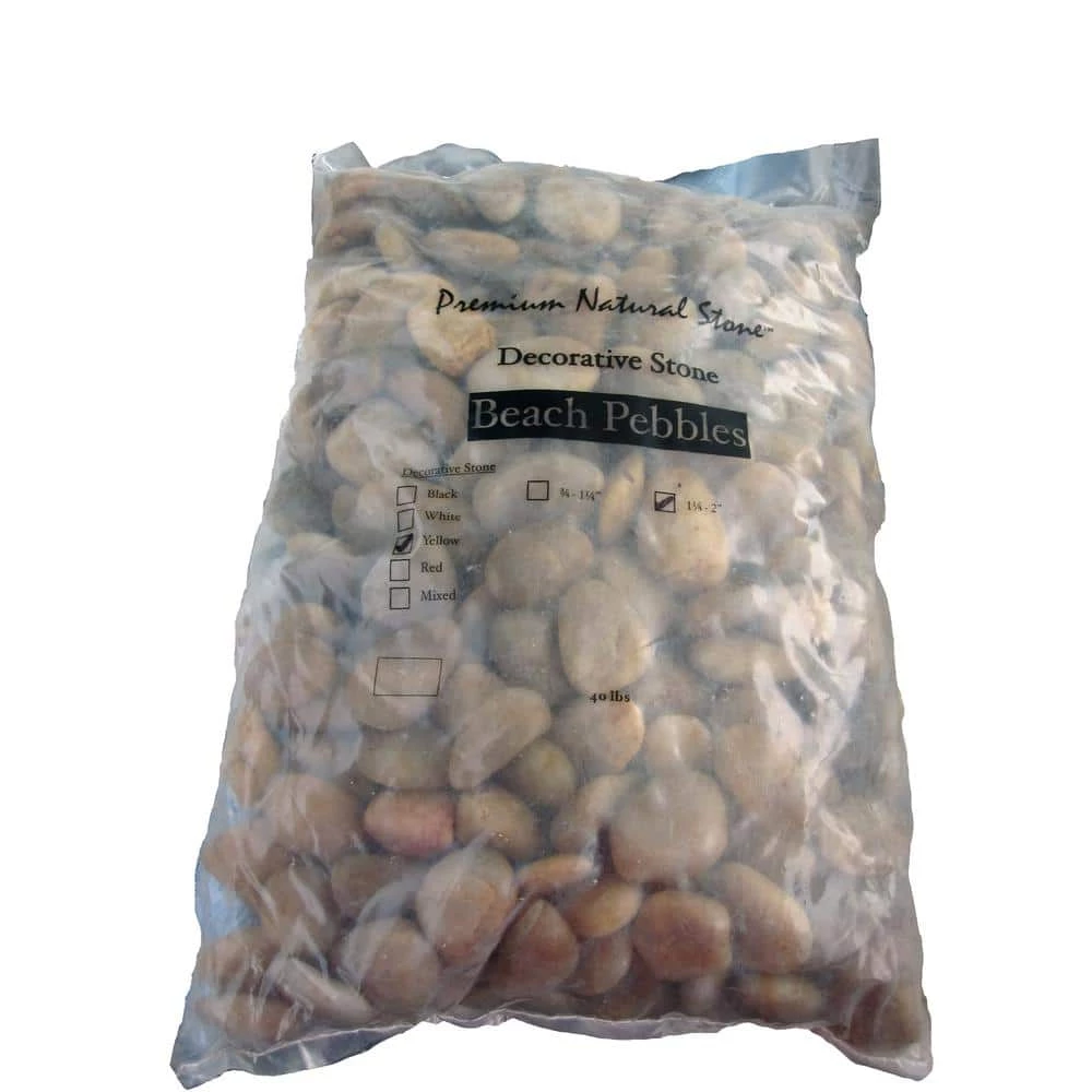 MSI Dorado 0.4 cu. ft. 1 in. to 2 in. Yellow Beach Pebbles 30 lbs. Bag - Image 6