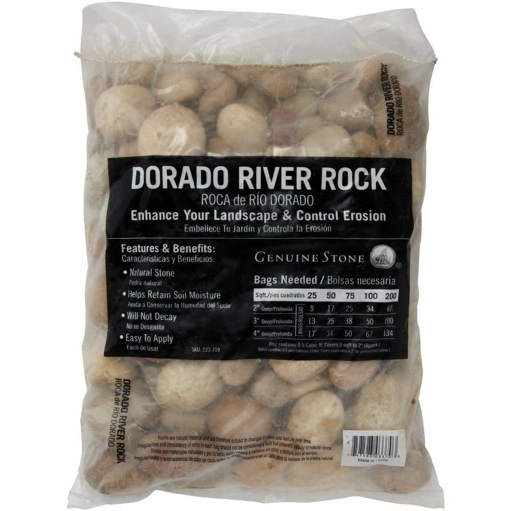 MSI Dorado 0.4 cu. ft. 1 in. to 2 in. Yellow Beach Pebbles 30 lbs. Bag - Image 4