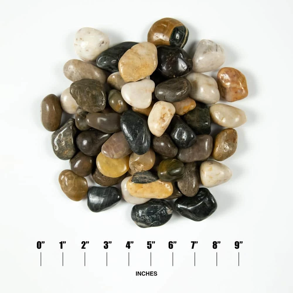 MSI Marble Mixed 0.25 cu. ft. per Bag (0.5 in. ) Super Polished Pebbles Bagged Landscape Rock - Image 5