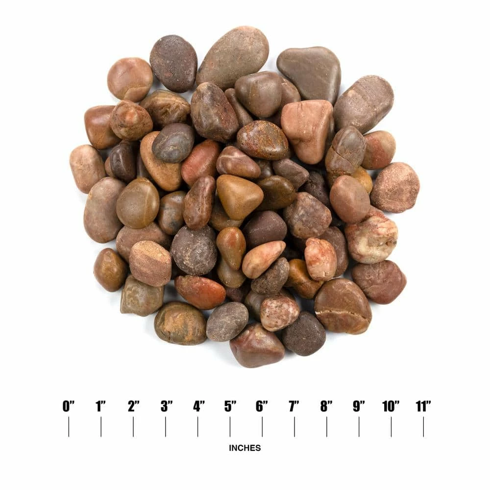 MSI Red Polished Pebbles 0.5 cu. ft . per Bag (0.75 in. to 1.25 in.) Bagged Landscape Rock - Image 5