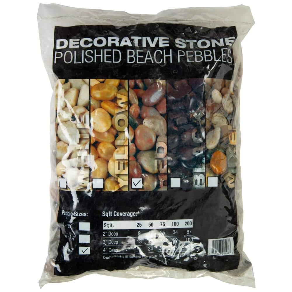 MSI Red Polished Pebbles 0.5 cu. ft . per Bag (0.75 in. to 1.25 in.) Bagged Landscape Rock - Image 4