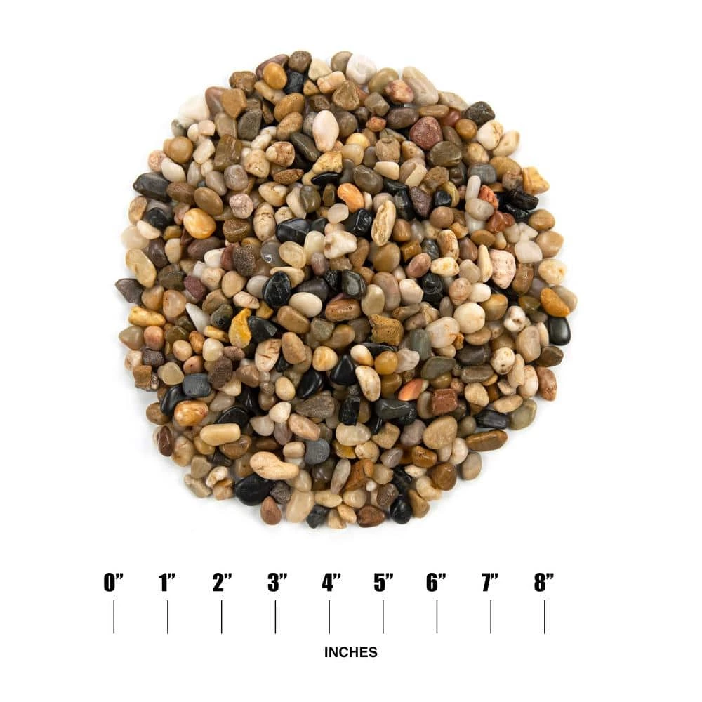 MSI Mixed Polished Pebbles 0.5 cu. ft . per Bag (0.25 in. to 0.75 in.) Bagged Landscape Rock - Image 3