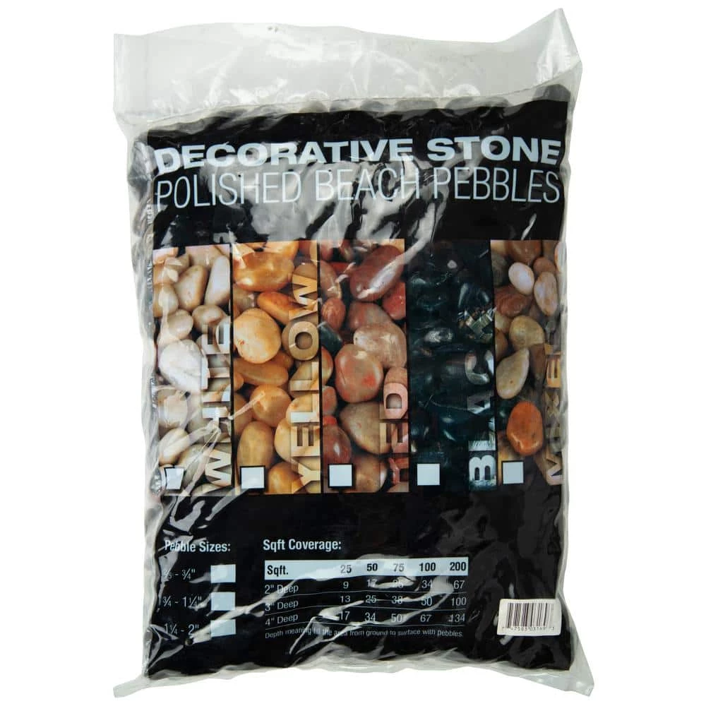 MSI Mixed Polished 0.5 cu. ft. per Bag (0.25 in. to 0.75 in.) Bagged Landscape Rock (28 bags/Covers 14 cu. ft.) - Image 3