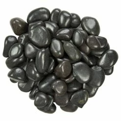 MSI Black Polished Pebbles 0.5 cu. ft . per Bag (0.25 in. to 0.75 in.) Bagged Landscape Rock (28 Bags / Covers 14 cu. ft.)
