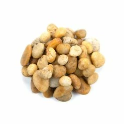 MSI Yellow Polished 0.5 cu. ft. per Bag (0.75 in. to 1.25 in.) Bagged Landscape Rock (28 bags/Covers 14 cu. ft.)