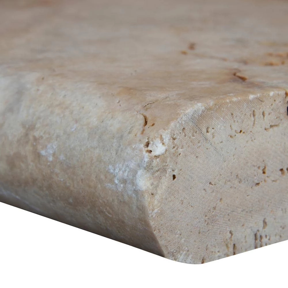 MSI Porcini Gold 2 in. x 12 in. x 24 in. Travertine Pool Coping (15 Pieces/30 Sq. Ft./Pallet) - Image 3