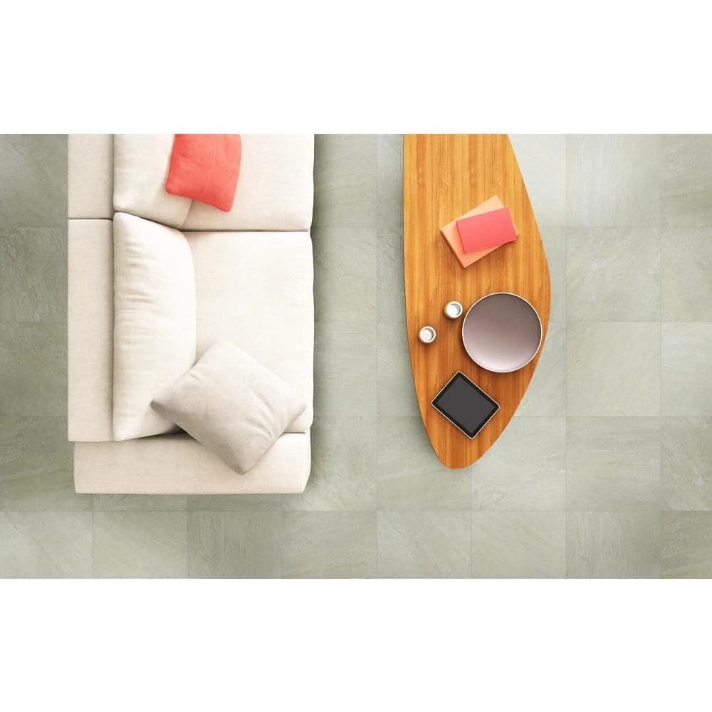 MSI Quartz White 24 in. x 24 in. Matte Porcelain Floor and Wall Tile (16 sq. ft./Case) - Image 2