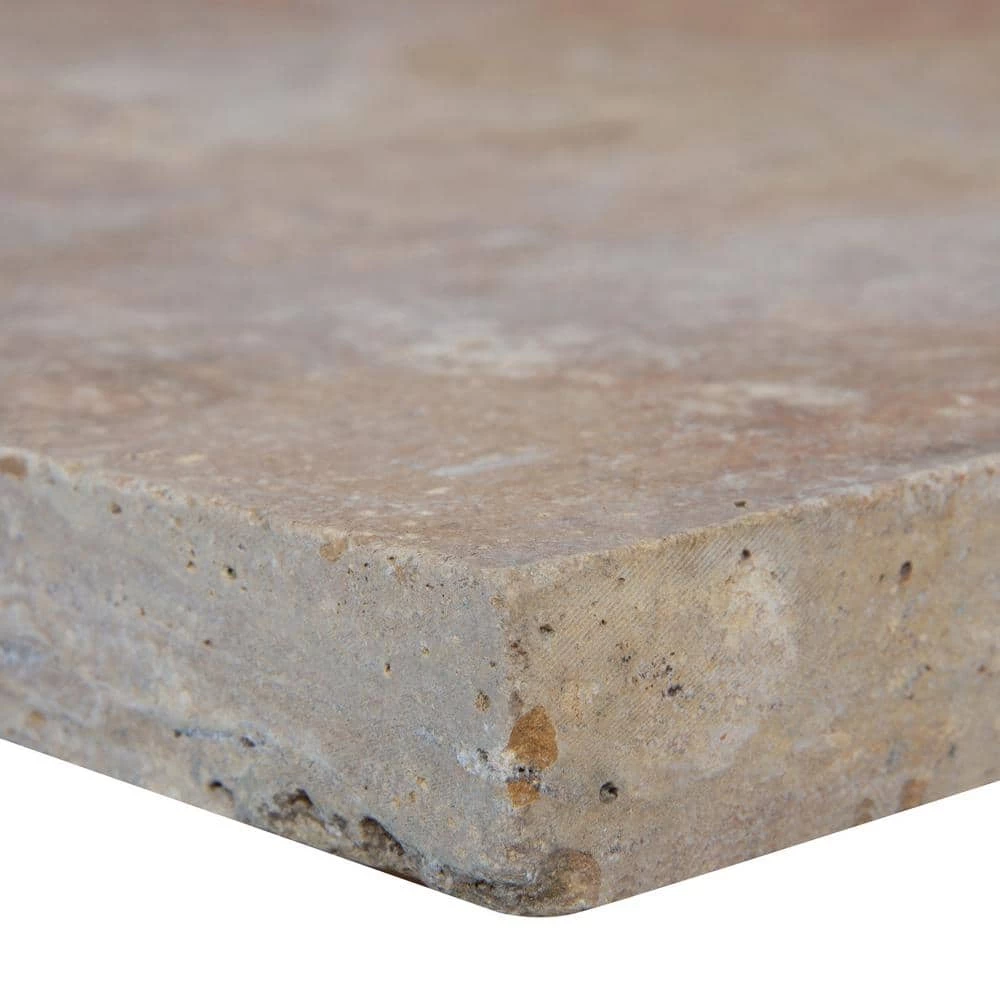 MSI Riviera Gold 2 in. x 16 in. x 24 in. Travertine Pool Coping (10 Pieces/26.7 sq. ft./Pallet) - Image 3