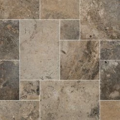 MSI Take Home Tile Sample - Silver Pattern 6 in. x 6 in. Tumbled Travertine Paver Tile (0.25 sq. ft.)
