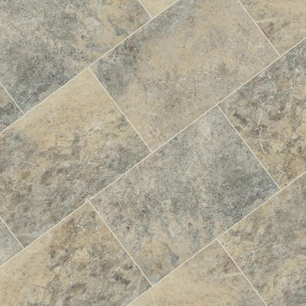 MSI Take Home Tile Sample - 6 in. x 6 in. x 1.18 in. Silver Tumbled Travertine Paver Tile (0.25 sq. ft.) - Image 4