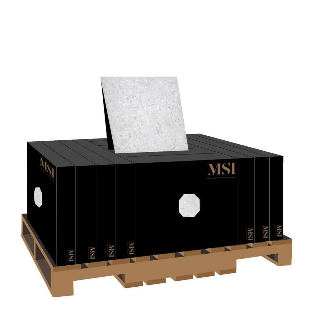 MSI Terrazo Glacier 24 in. x 24 in. Square Matte Porcelain Paver Floor Tile (14-Pieces/56 sq. ft./Pallet) - Image 7