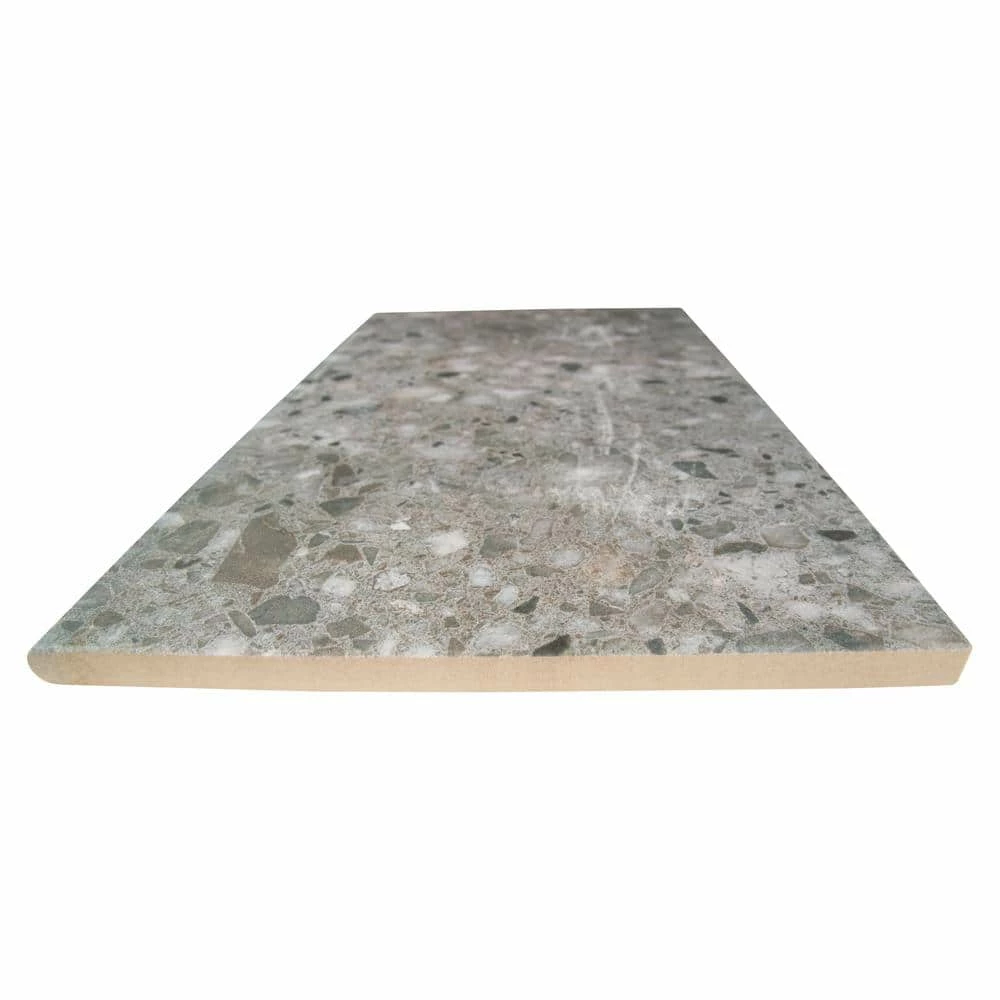 MSI 0.79 in. x 13 in. x 24 in. Terrazo Gris Glazed Porcelain Pool Coping (4.33 sq. ft./case) - Image 3