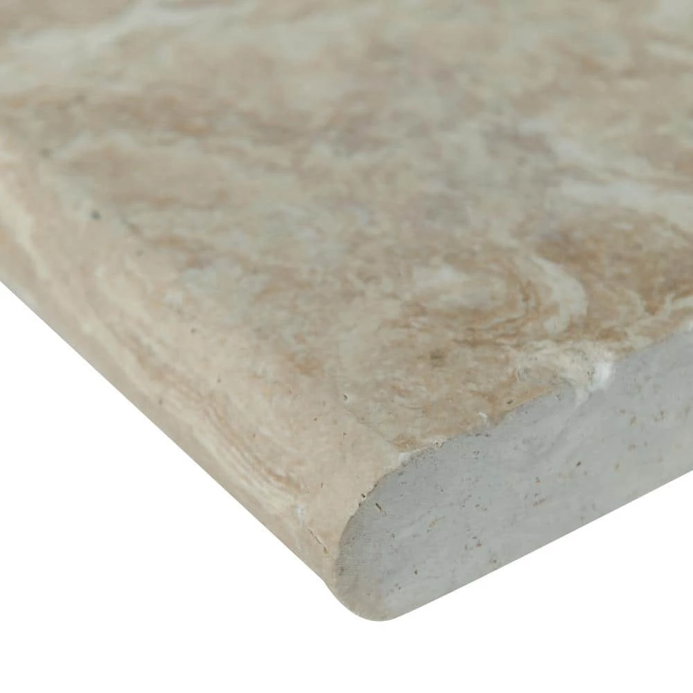 MSI Tuscany Beige 2 in. x 12 in. x 24 in. Travertine Pool Coping (15 Pieces/30 sq. ft./Pallet) - Image 3