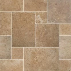 MSI Take Home Tile Sample Tuscany Beige Pattern Tumbled Travertine Paver Tile (0.25 sq. ft.)