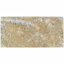 MSI 12 in. x 24 in. x 2 in. Tuscany Scabas Gold Brushed Travertine Pool Coping (2 sq. ft.)